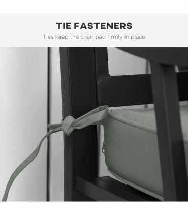 Garden Bench Cushion Grey Polyester 120x50x8cm Two-Seater Seat Pad Comfort