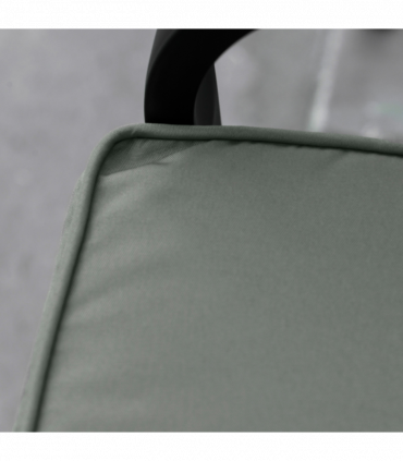 Garden Bench Cushion Grey Polyester 120x50x8cm Two-Seater Seat Pad Comfort