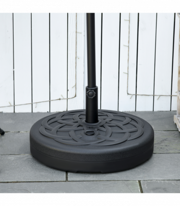 Garden Parasol Base Outdoor Market Umbrella Stand 25kg Water or 35kg Sand Filled