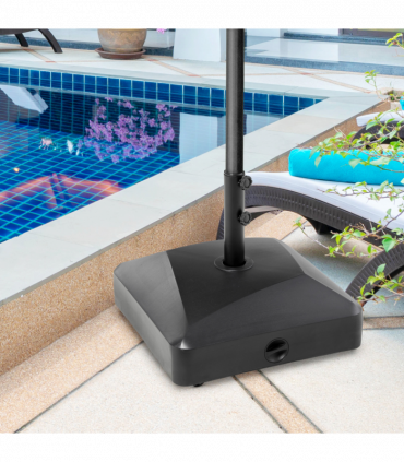 Garden Parasol Base Outdoor Market Umbrella Stand 43kg Water or 60kg Sand Filled