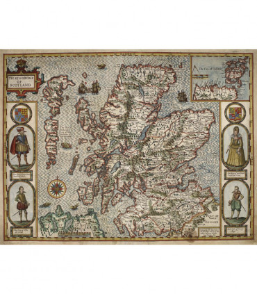 John Speed Historical Map of Scotland 1000 Piece Jigsaw Puzzle
