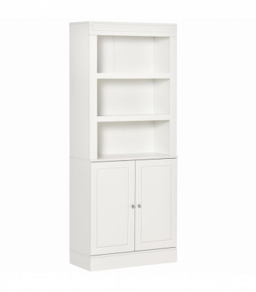 Kitchen Cupboard White MDF and particle board 74.6 x 35.5 x 182.5 cm Double-door