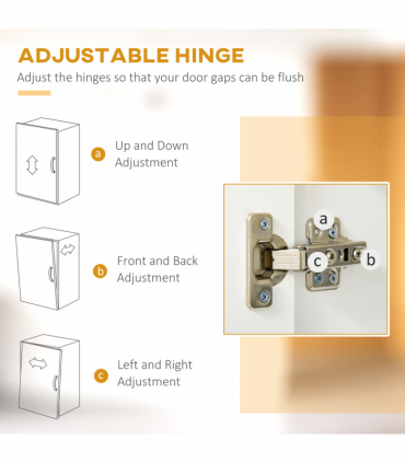 Kitchen Cupboard White MDF and particle board 74.6 x 35.5 x 182.5 cm Double-door