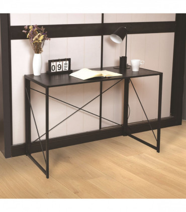 Multifunction Folding Desk Portable Compact Computer Table In Black