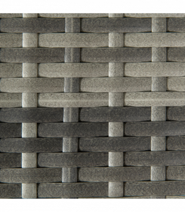 Outdoor Coffee Table w/ Plastic Board Under the Full Woven Table Top, Grey