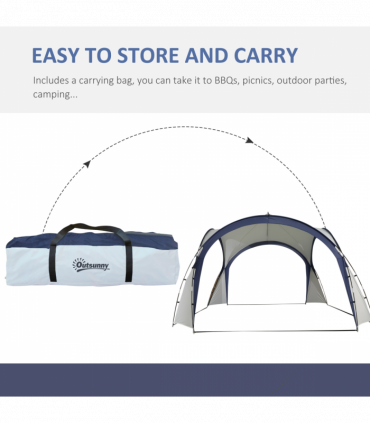Outdoor Gazebo Event Dome Shelter Party Tent for Garden Outsunny