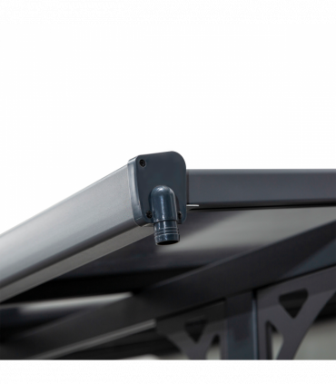 Outdoor Patio Gazebo Pergola, Aluminum Post, 4.35x3m Mounted on the Wall Roof