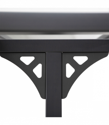 Outdoor Patio Gazebo Pergola, Aluminum Post, 4.35x3m Mounted on the Wall Roof