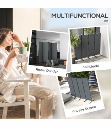 Outdoor Privacy Screen - 360° Foldable Design for Versatile Shading