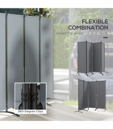 Outdoor Privacy Screen - 360° Foldable Design for Versatile Shading