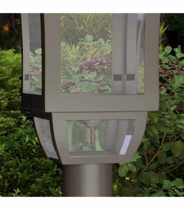 Outsunny 1.3 m LED Garden Lamp Post Light, Waterproof IP44, Cool White