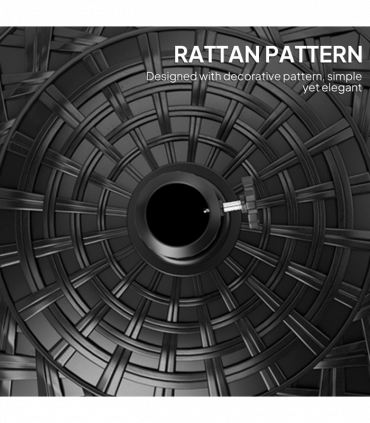 Outsunny 12kg Garden Parasol Base, Round Resin Garden Umbrella Base, Black