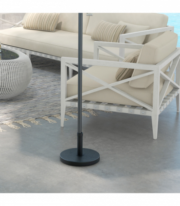 Outsunny 15kg Concrete Parasol Base Heavy Duty Round Umbrella Stand
