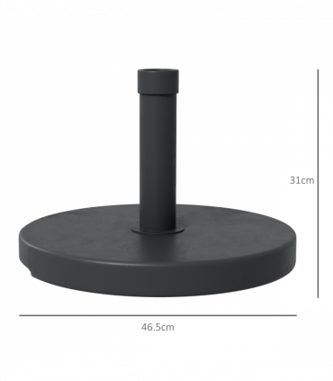 Outsunny 15kg Concrete Parasol Base Heavy Duty Round Umbrella Stand