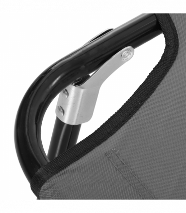 Outsunny 2 Piece Reclining Chaise Lounge with 5-Level Adjustable Backrest Grey