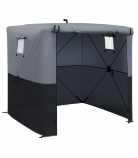 Outsunny 2 x 2m Pop Up Gazebo with Sides Easy up Party Tent with Carry Bag Black