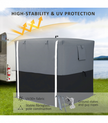 Outsunny 2 x 2m Pop Up Gazebo with Sides Easy up Party Tent with Carry Bag Black