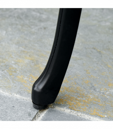 Outsunny 2-Seater Cast Aluminium Garden Bench Loveseat Ergonomic Armrest