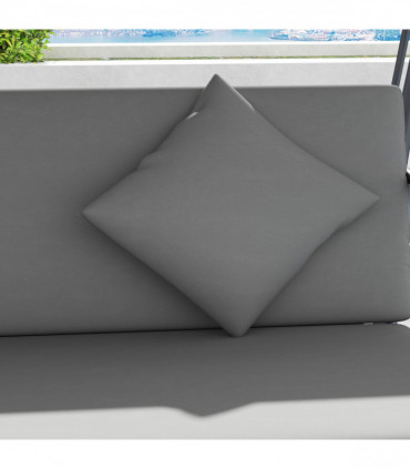 Outsunny 2-in-1 Swing Chair 3 Seater Hammock Cushion Bed Tilt Canopy