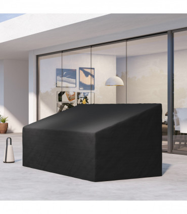 Outsunny 3 Seater Rain Cover Garden Sofa Chair Bench Protector 218x111x101cm