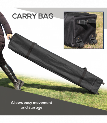 Outsunny 3 x 3(m) Pop Up Gazebo, Instant Shelter with Mosquito Netting, Grey