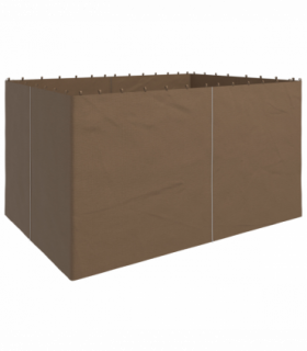 Outsunny 3 x 4(m) Universal Gazebo Replacement Sidewall Set, 4 Panels, Brown