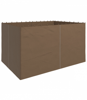 Outsunny 3 x 4(m) Universal Gazebo Replacement Sidewall Set, 4 Panels, Brown