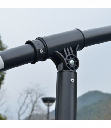 Outsunny 3(m) Cantilever Parasol Hanging Banana Umbrella w/ lights, Grey