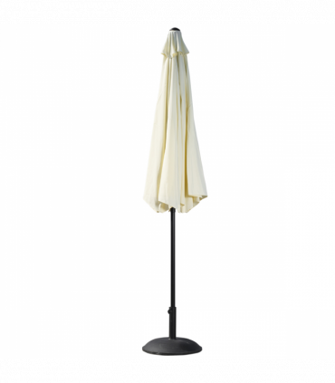 Outsunny 3(m) Patio Umbrella Outdoor Sunshade Canopy w/ Tilt & Crank Beige