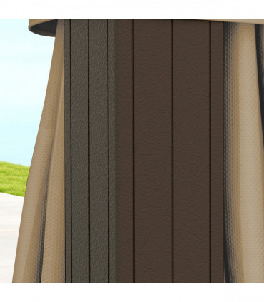 Outsunny 3x3(m) Hardtop Gazebo Outdoor Shelter with Aluminium Frame