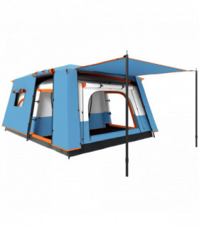 Outsunny 4-6 Man Camping Tent with 2 Bedroom, 3000mm Waterproof, Blue