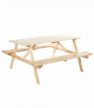 Outsunny 4-Seater Wooden Picnic Set-Fir Wood