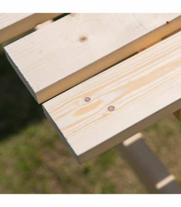 Outsunny 4-Seater Wooden Picnic Set-Fir Wood