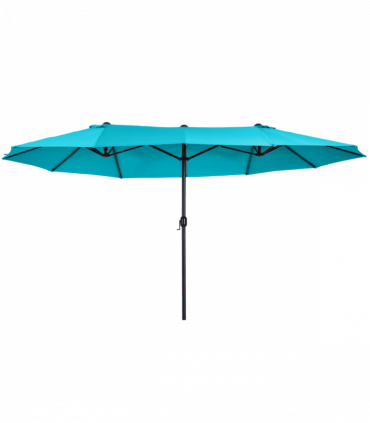 Outsunny 4.6M Garden Patio Umbrella Canopy Parasol Sun Shade w/o Base Blue