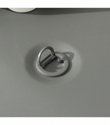 Outsunny 5 PCs Rattan Garden Furniture Set with Gas Fire Pit Table, Grey