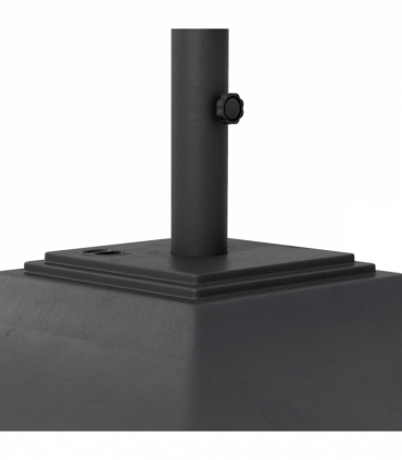 Outsunny 60kg Square Parasol Base with Wheels Fillable Plastic Umbrella Stand