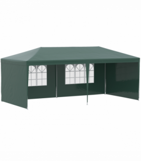 Outsunny 6m x 3m Garden Gazebo Marquee Canopy Party Tent Canopy Patio Green