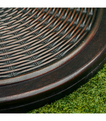 Outsunny Cantilever Offset Umbrella Base Cement Parasol Stand, Black