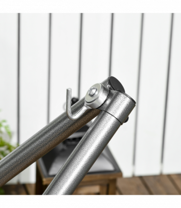 Outsunny Foldable Hammock Stand, 2 in 1 Hammock Net Stand & Clothes Drying Rack