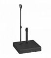 Outsunny Garden Parasol Base Parasol Stand, Sand/Water Filled, Black