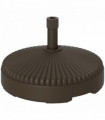 Outsunny Garden Parasol Base, 28kg Sand Filled, 23kg Water Filled, Brown