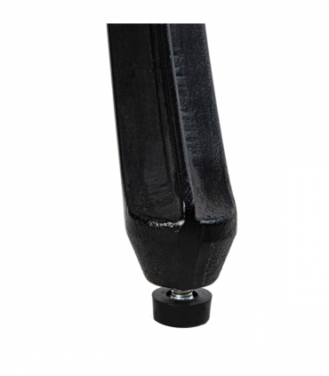 Outsunny Garden Table with Parasol Hole for 2-4, Cast Aluminium Frame - Black