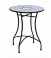 Outsunny Garden Table, Mosaic Round Patio Side Table with 60cm Ceramic Top