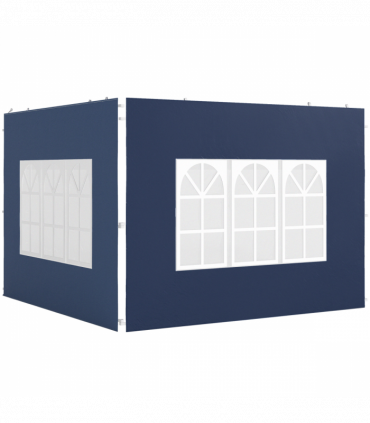 Outsunny Gazebo Side Panels for 3x3(m) or 3x6m Gazebo Canopy, 2 Pack, Blue