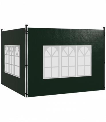 Outsunny Gazebo Side Panels for 3x3(m) or 3x6m Gazebo Canopy, 2 Pack, Green