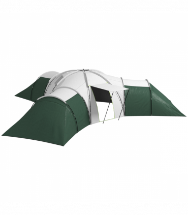 Outsunny Large Camping Tent with 3 Bedroom, Living Area and Porch for 6-9 Man