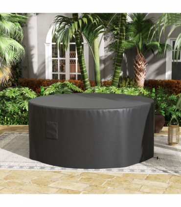 Outsunny Large Outdoor Set Round Cover Garden Furniture Waterproof