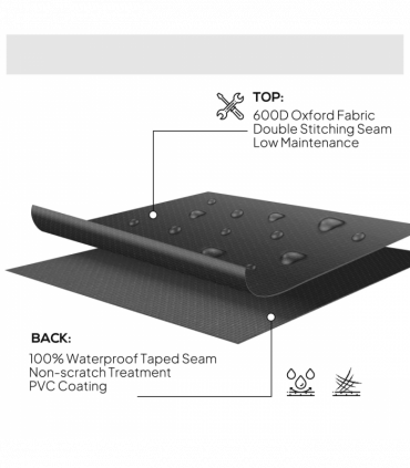 Outsunny Large Outdoor Set Round Cover Garden Furniture Waterproof