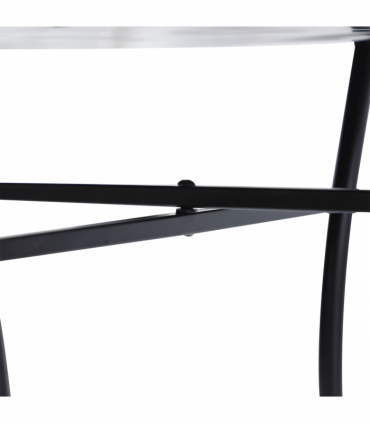 Outsunny Mosaic Table, ?60x71H cm-Black/Orange/White