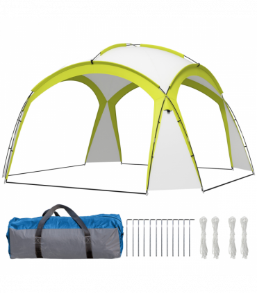 Outsunny Outdoor Gazebo Event Shelter Party Tent for Garden Green